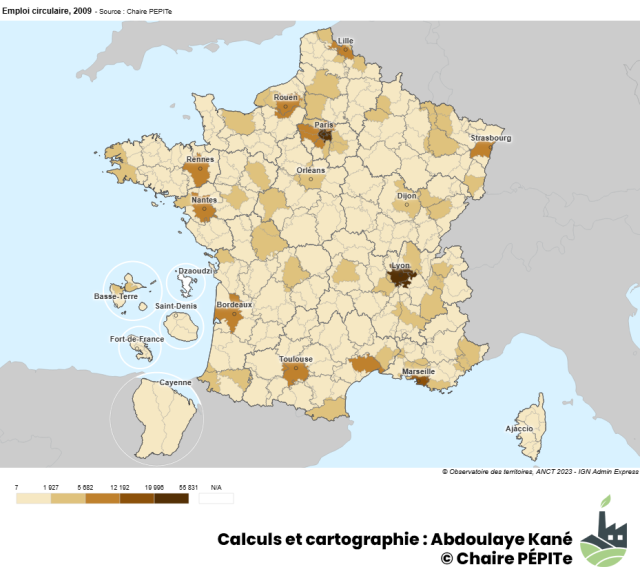 Emploi circulaire, 2009   cp