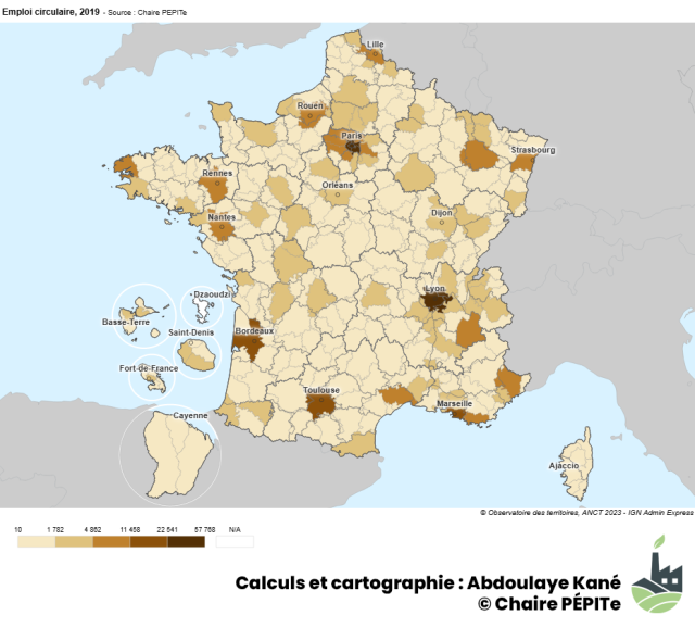 Emploi circulaire, 2019